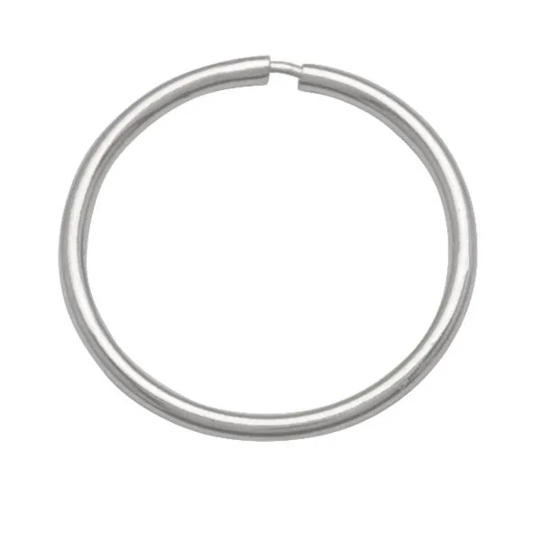 10K White Gold 1mm Tube Small Sleeper