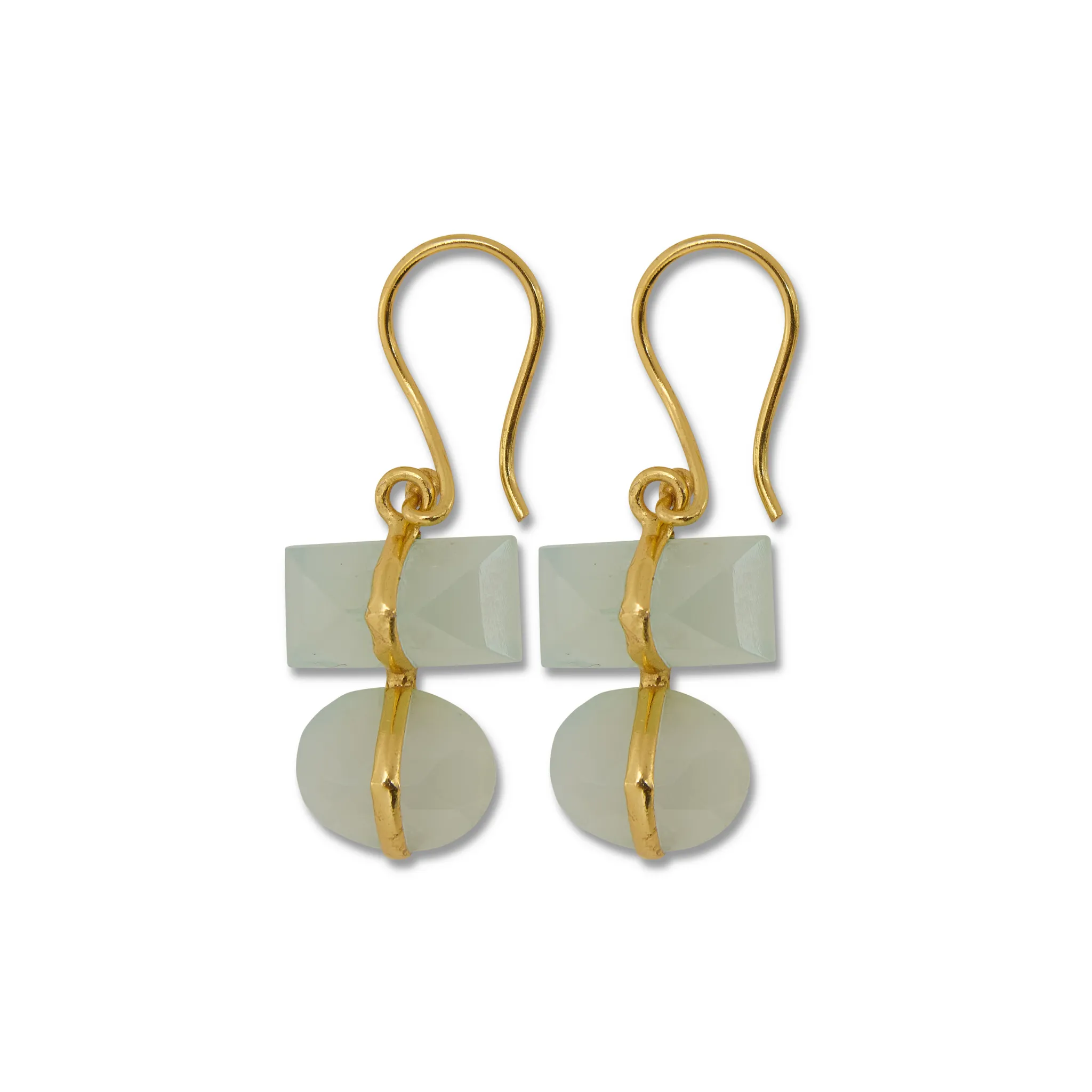 19th Wedding Anniversary Aquamarine Parcel Earrings
