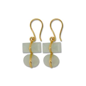 19th Wedding Anniversary Aquamarine Parcel Earrings