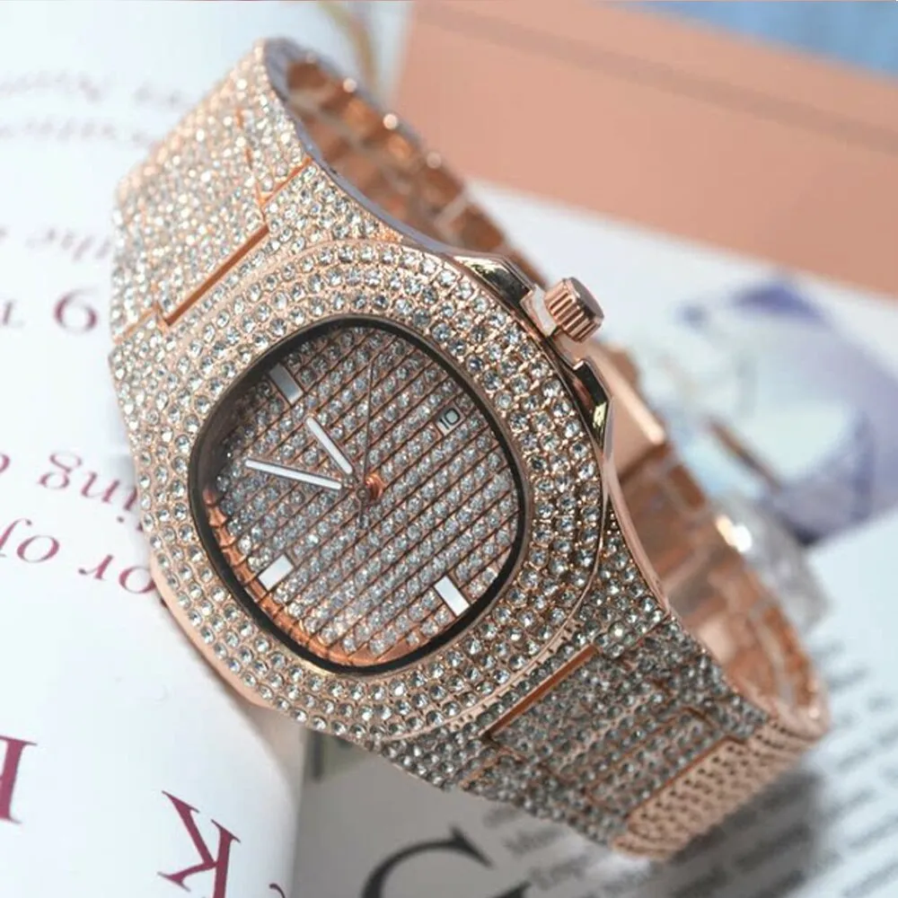 3 Color Hip Hop Men Iced Out Watches