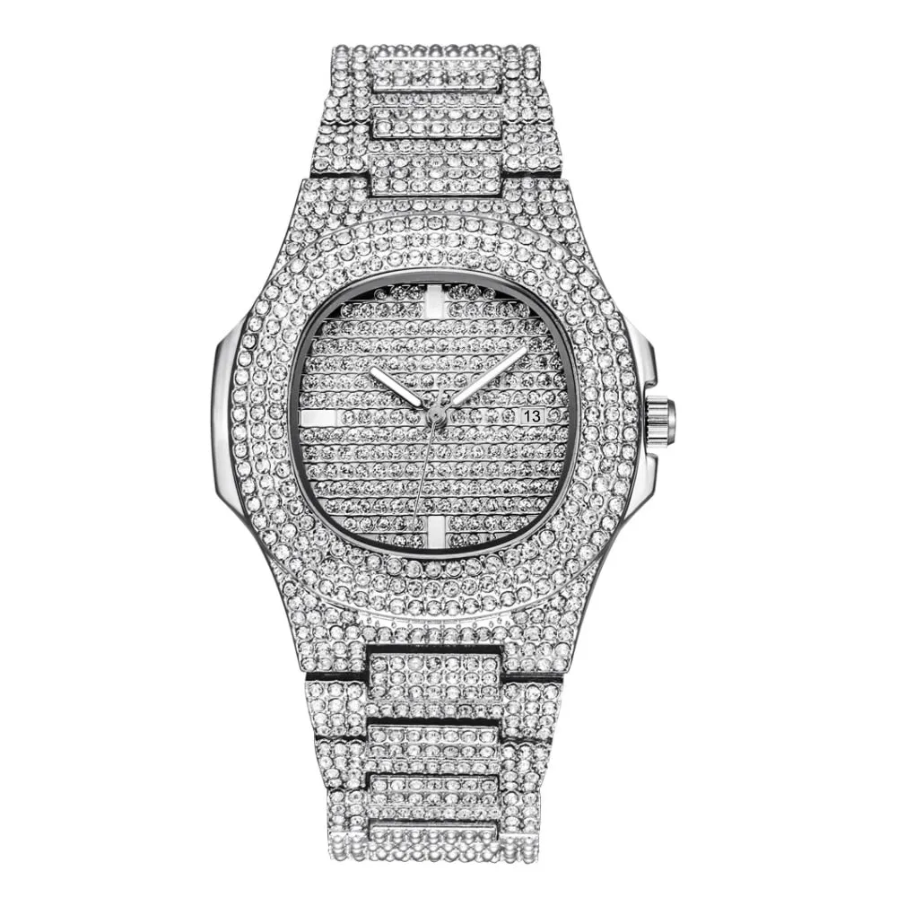 3 Color Hip Hop Men Iced Out Watches
