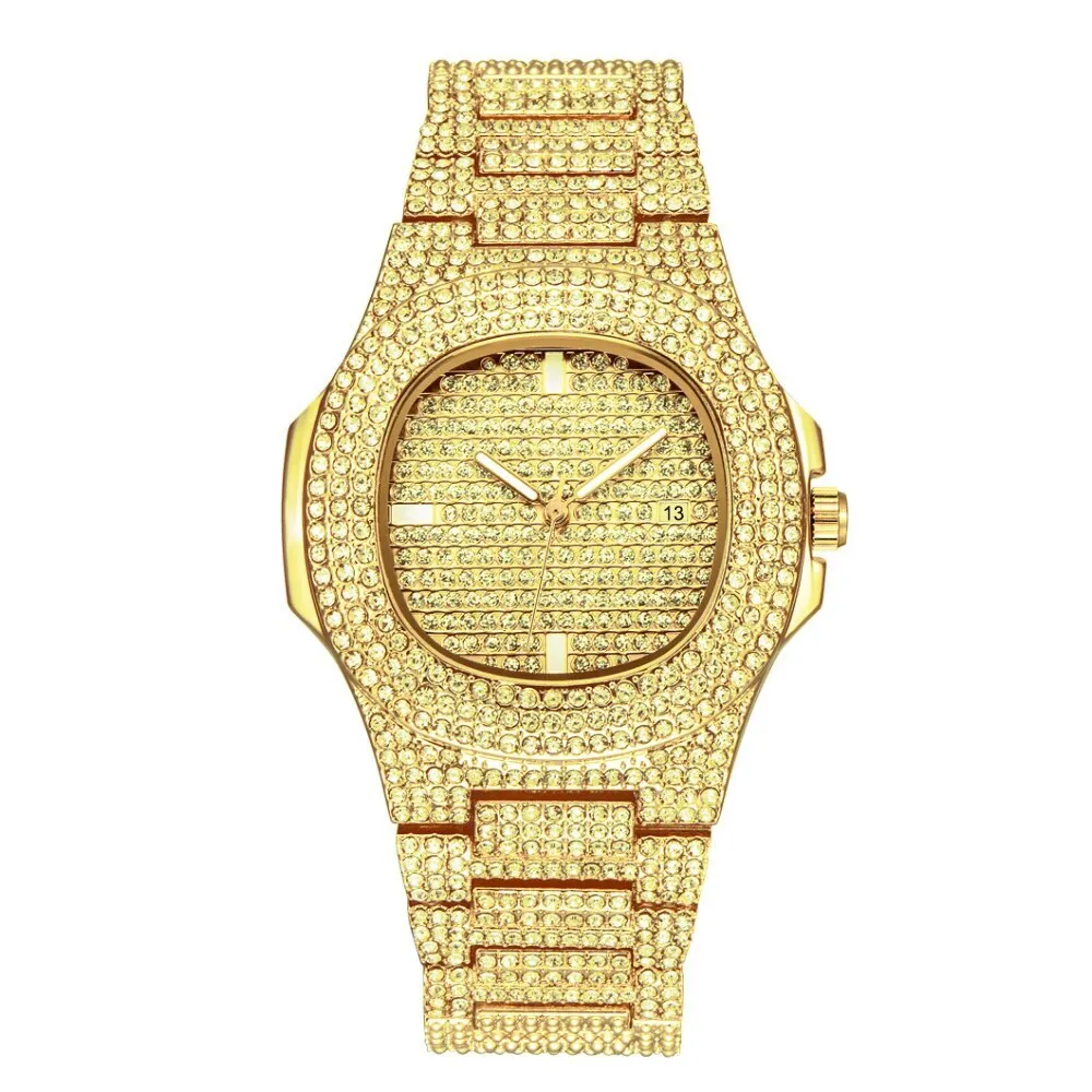 3 Color Hip Hop Men Iced Out Watches