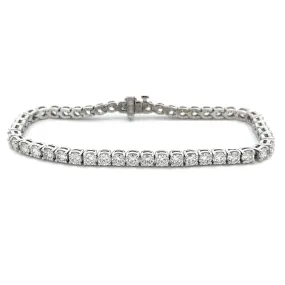 6.71ct 14k White Gold Diamond Bracelet