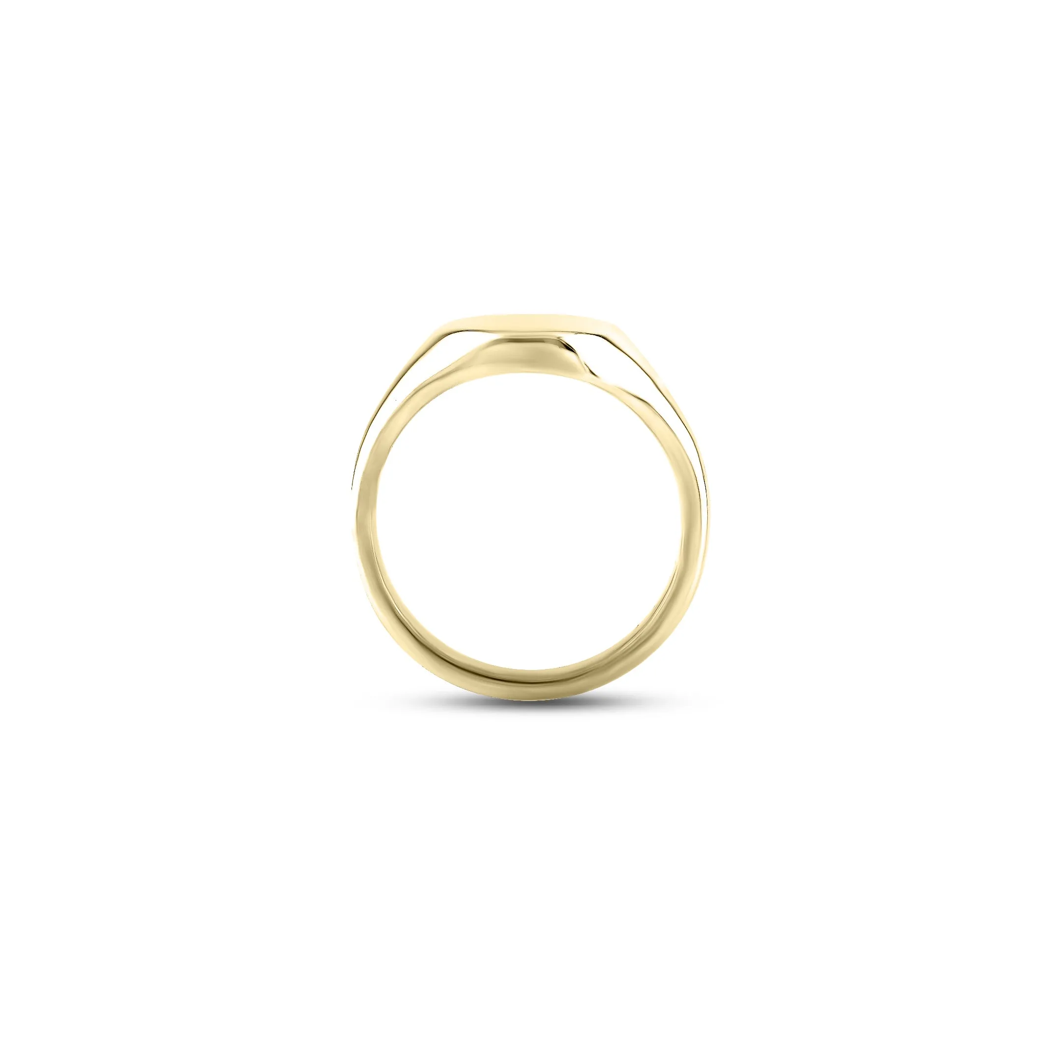 9ct Yellow Gold 11 x 9mm Oval Signet Ring