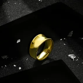 Accessorize London Women 14k Gold-Plated Chunky Molten Ring-Small