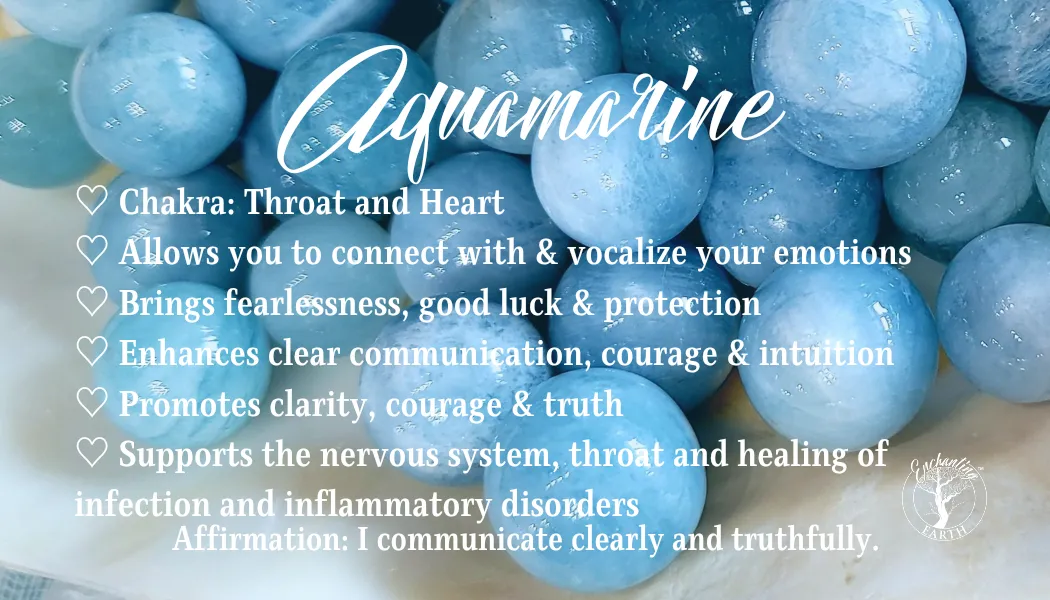 Aquamarine Pendant (Gem Grade) for Enhanced Communication and Peace