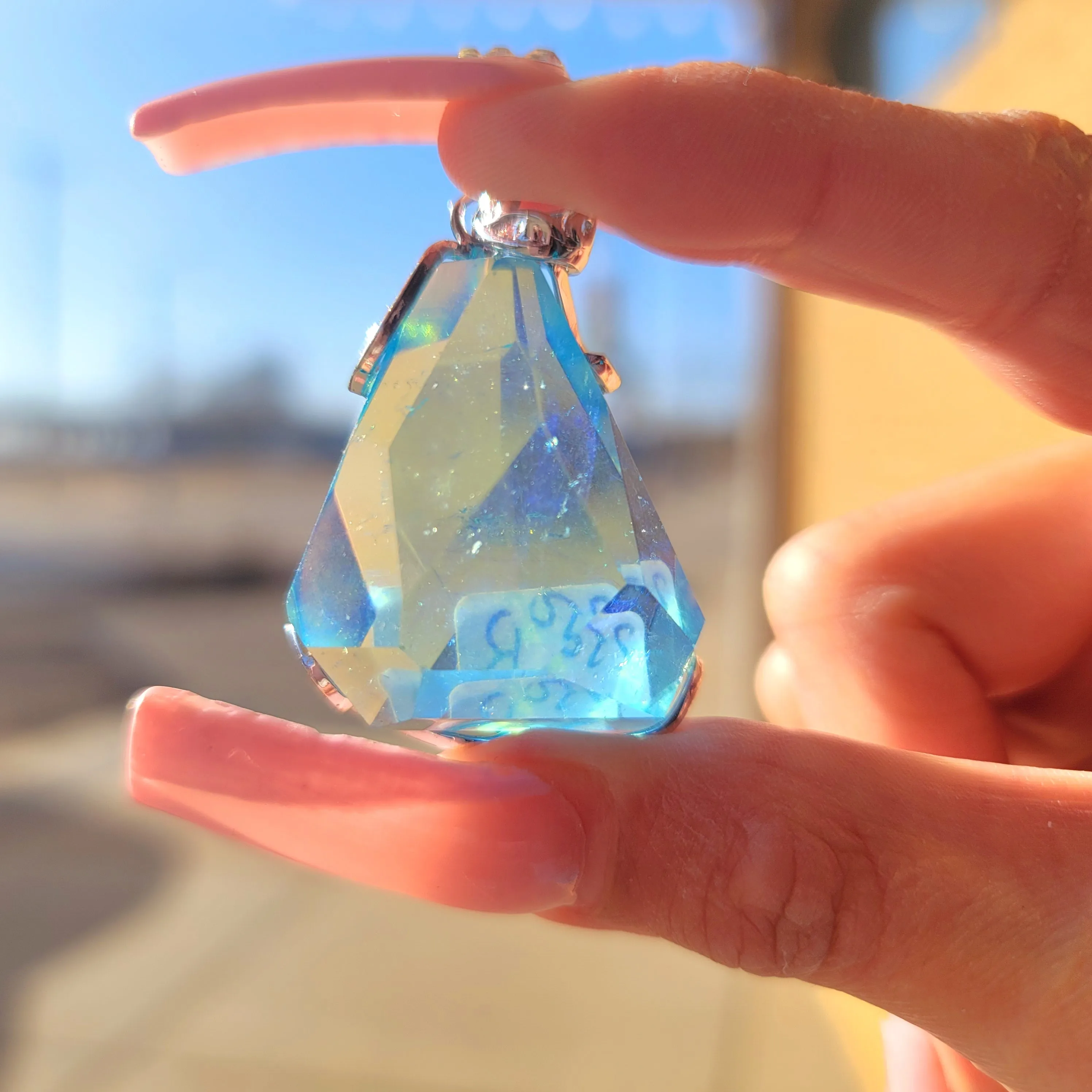 Aquamarine Pendant (Gem Grade) for Enhanced Communication and Peace