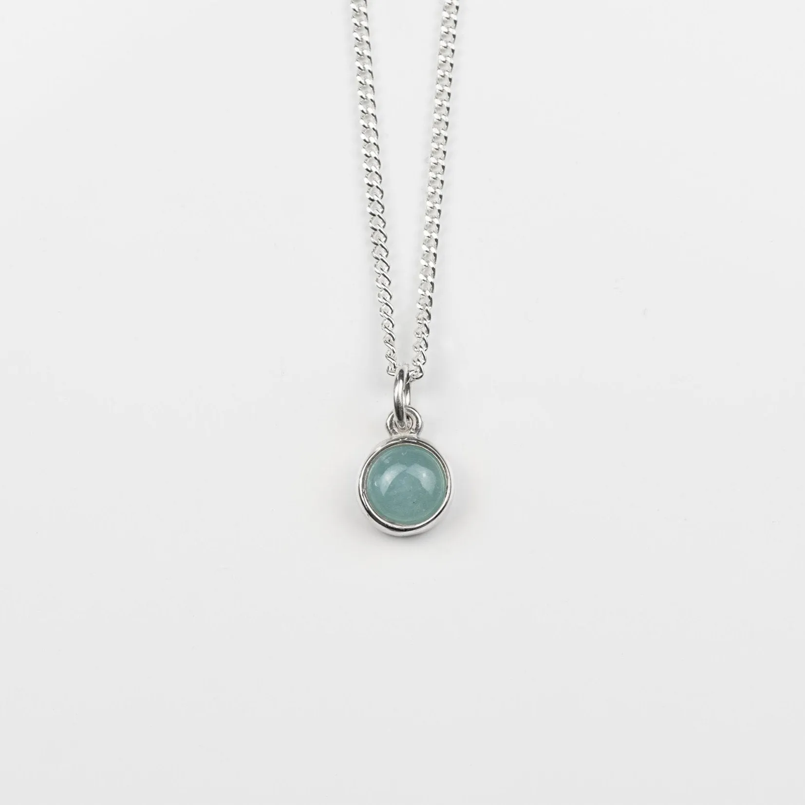 Aquamarine Single Gemstone Pendant