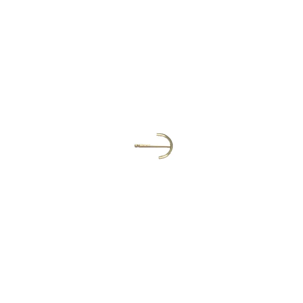 Arc Stud Earring - Solid 14kt