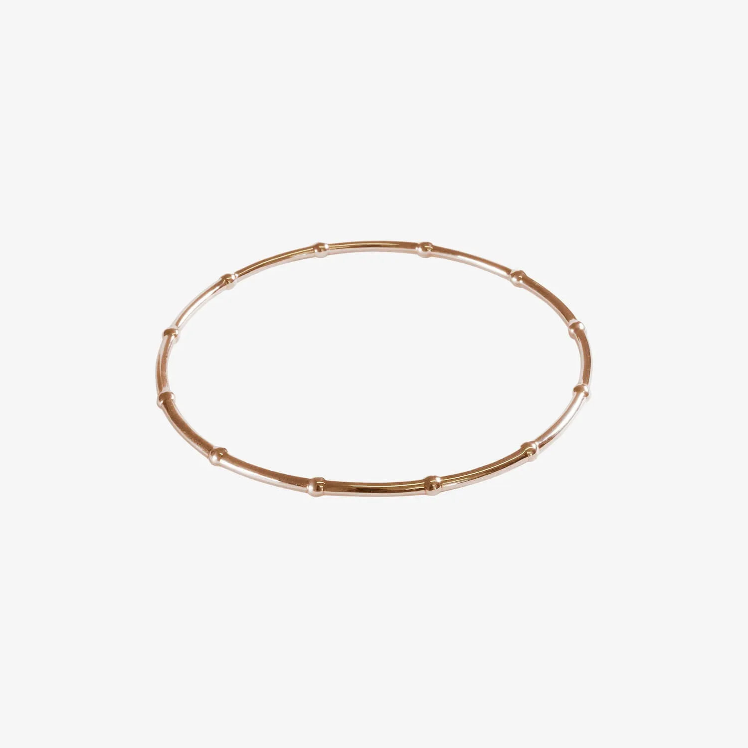 Beaded Bangle Rose Gold