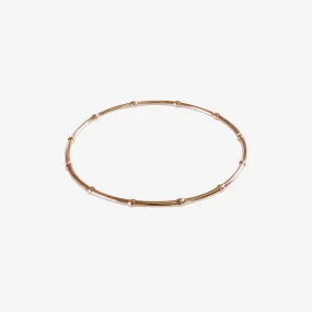 Beaded Bangle Rose Gold