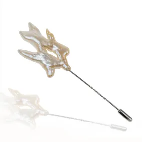 Biwa Pearl 'Abstract' Pin