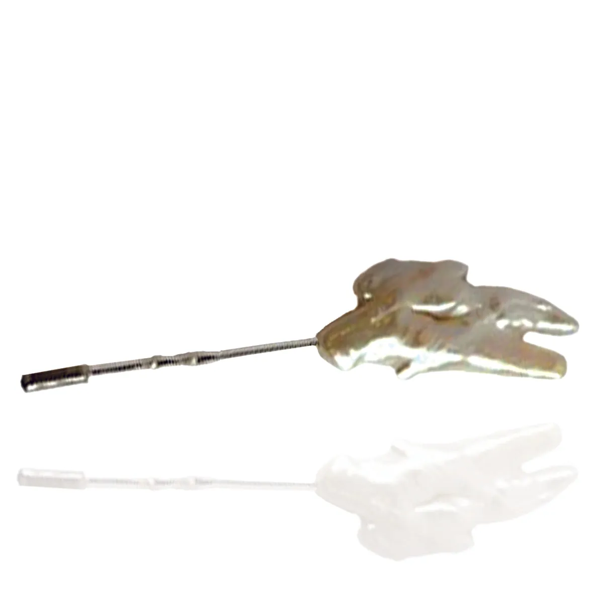 Biwa Pearl 'Abstract' Pin