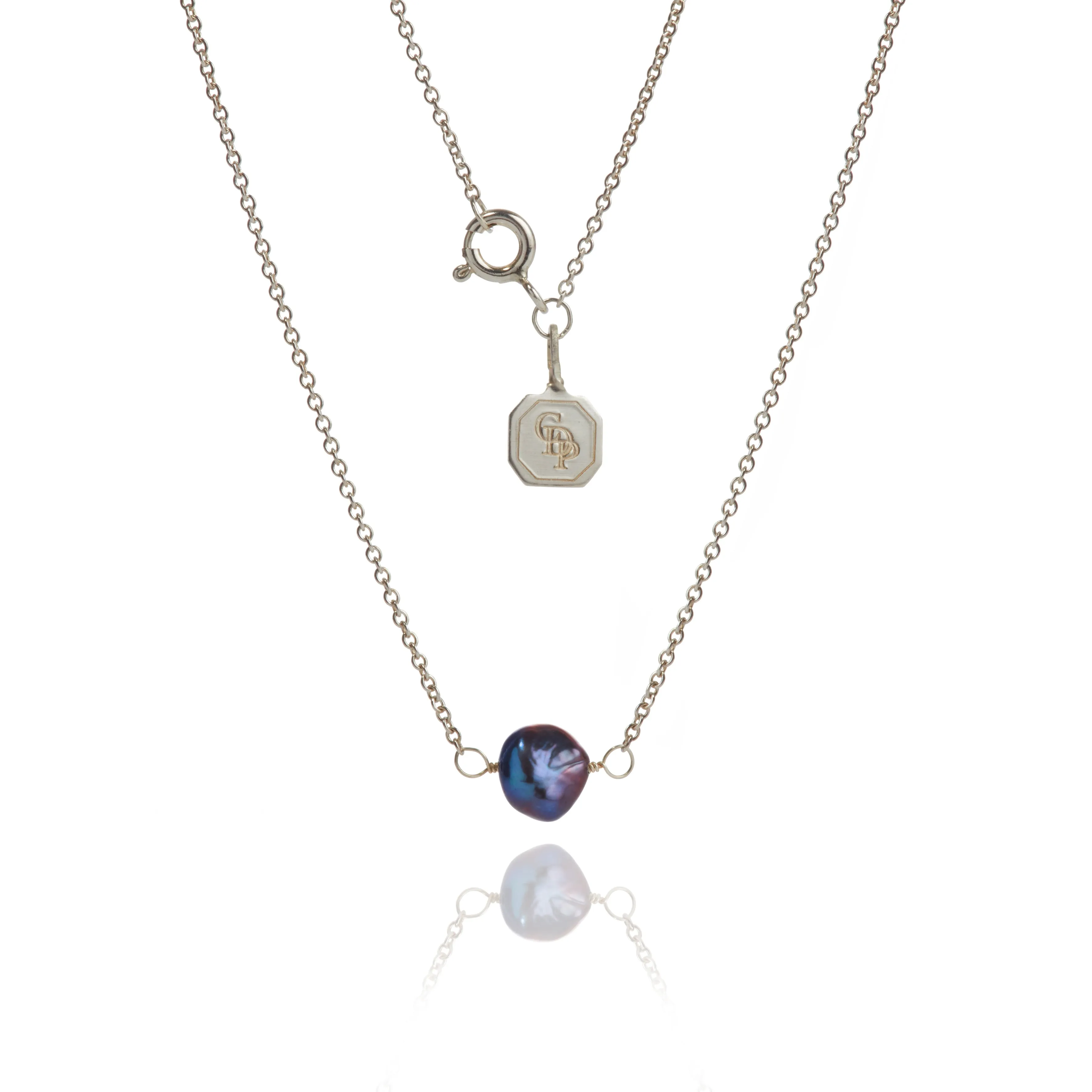 Black Freshwater Pearl Short Pendant