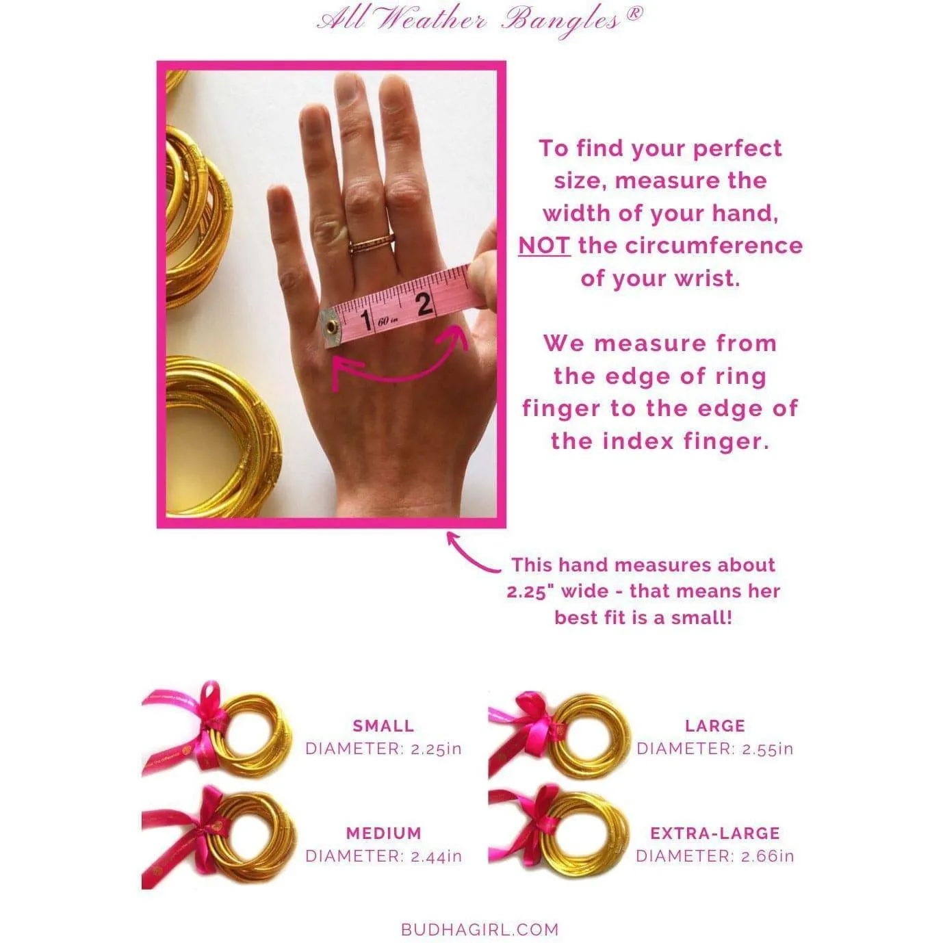 Budha Girl - All Weather Bangles® - Rose Gold
