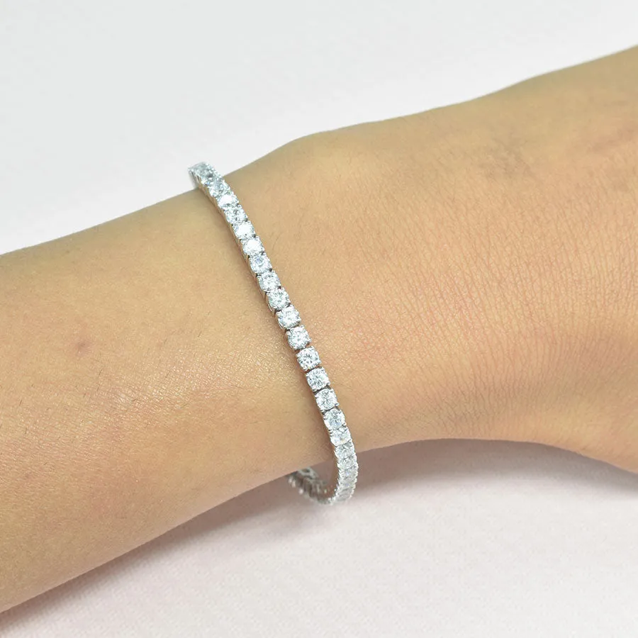 Classic Lab Grown Tennis Bracelet with 3.1mm Diamonds