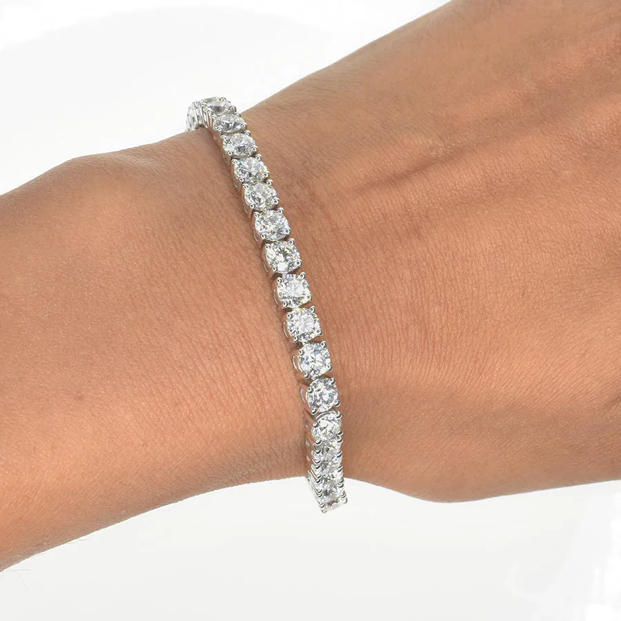 Classic Lab Grown Tennis Bracelet with 4.5mm Diamonds