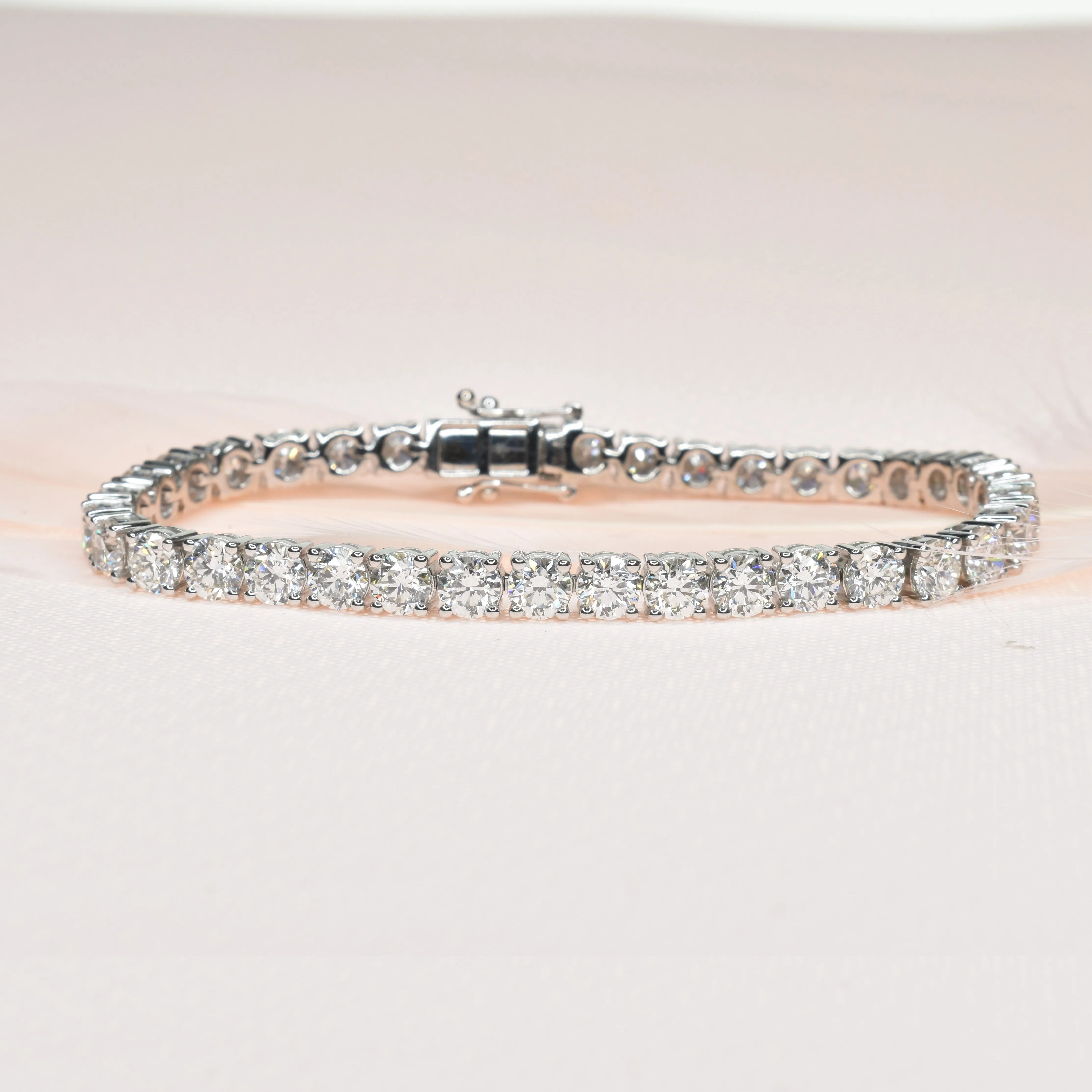 Classic Lab Grown Tennis Bracelet with 4.5mm Diamonds