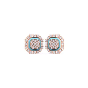 Classic Octagon Shaped Earrings For Girls