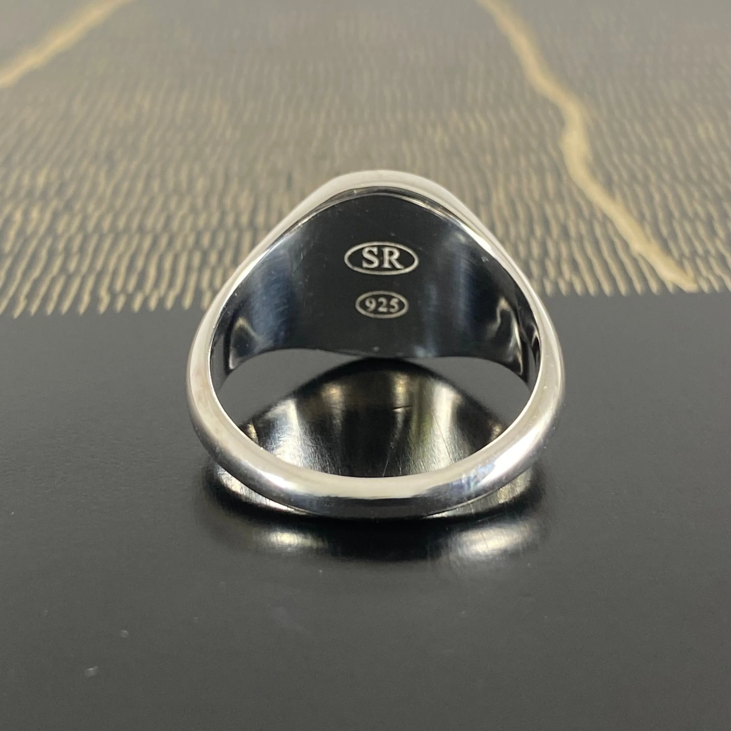 Classic Oval 14mm x 12mm - Sterling Silver Signet Ring