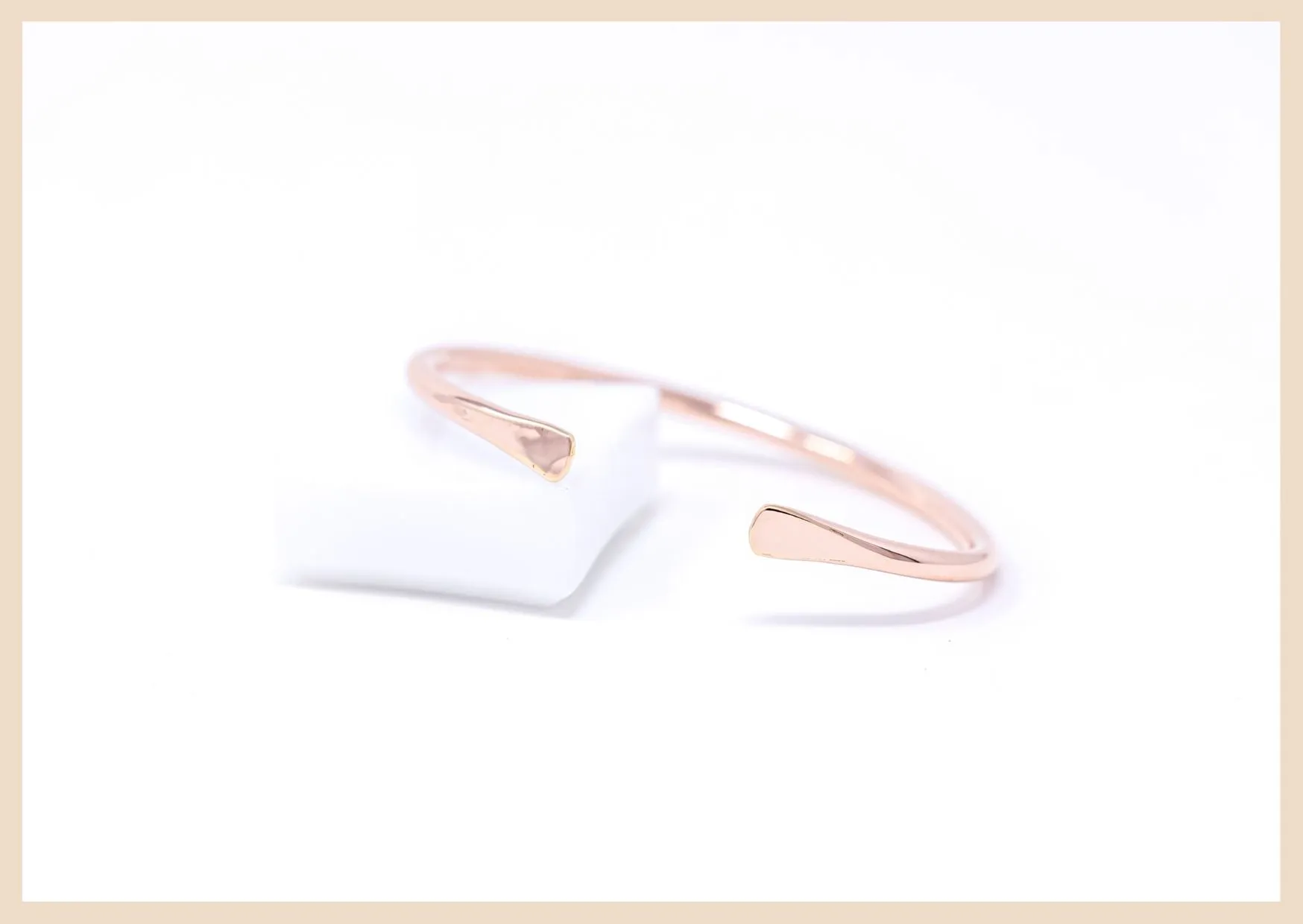 Classic Rose Gold Bangle Cuff Bracelet