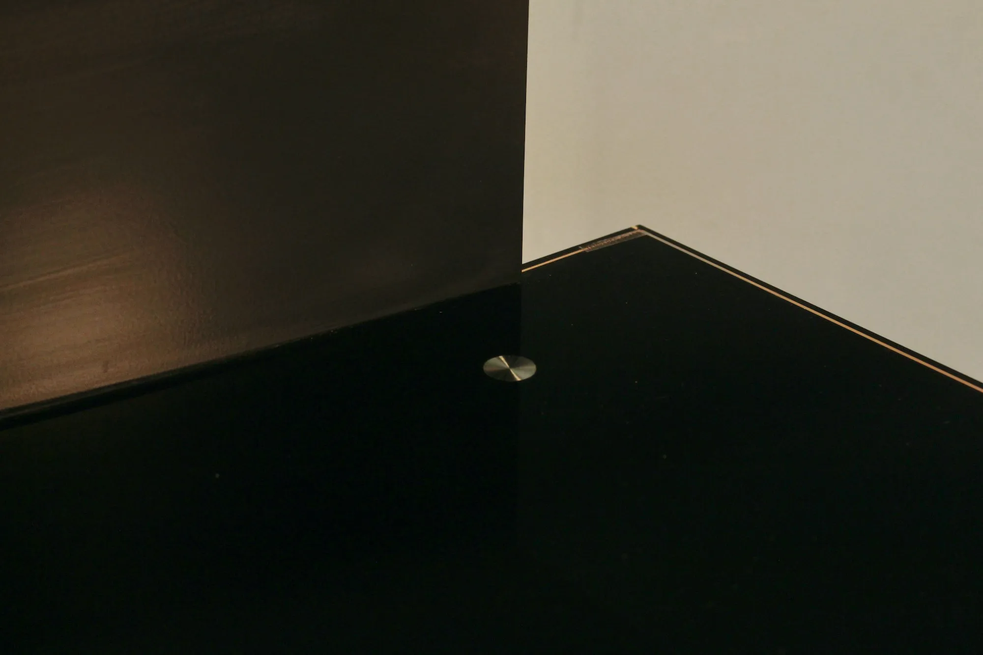 Contemporary Black & Chrome Bar
