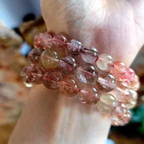 Copper Rutile Quartz Bracelet for Amplifying Energy and Manifesting