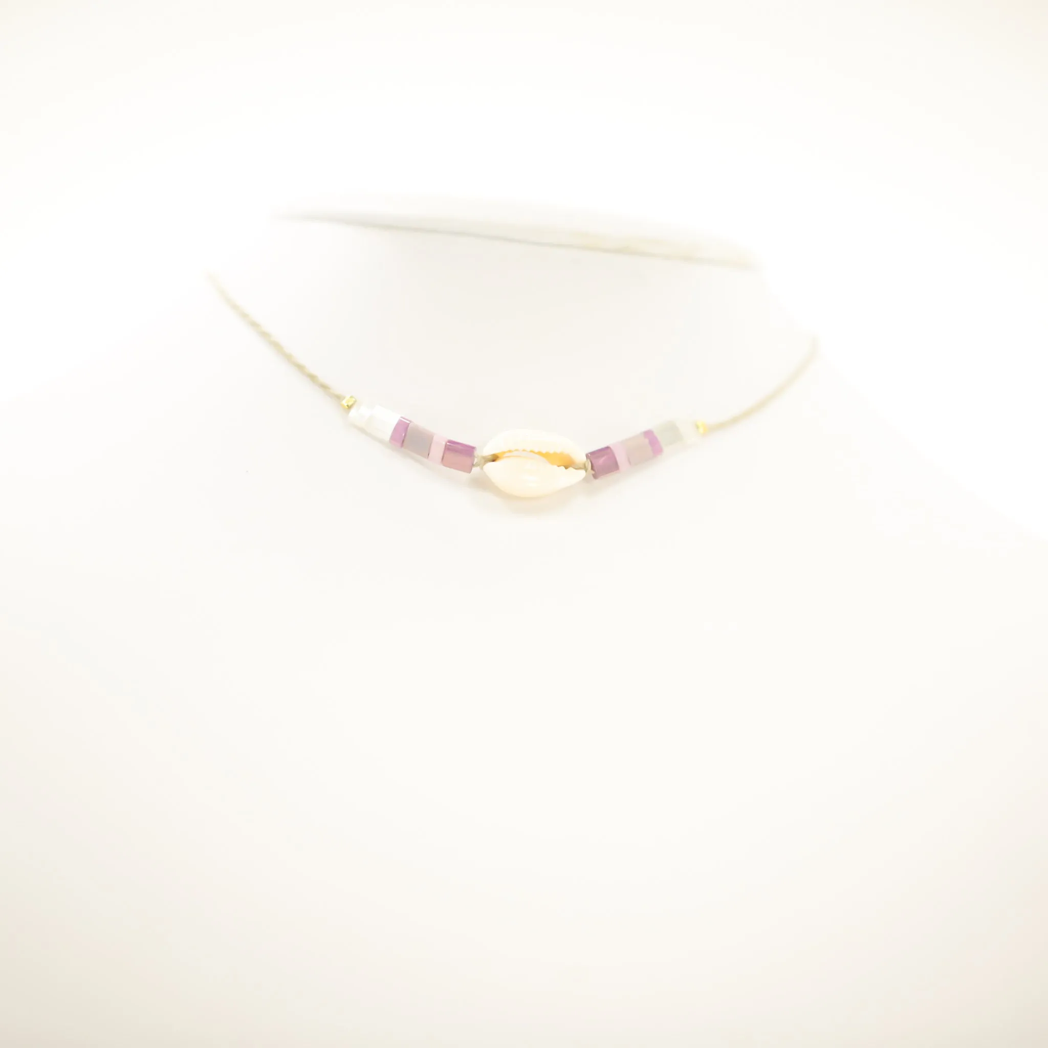 COWRIE TILE NECKLACE