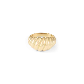 Croissant Ring - Solid Gold