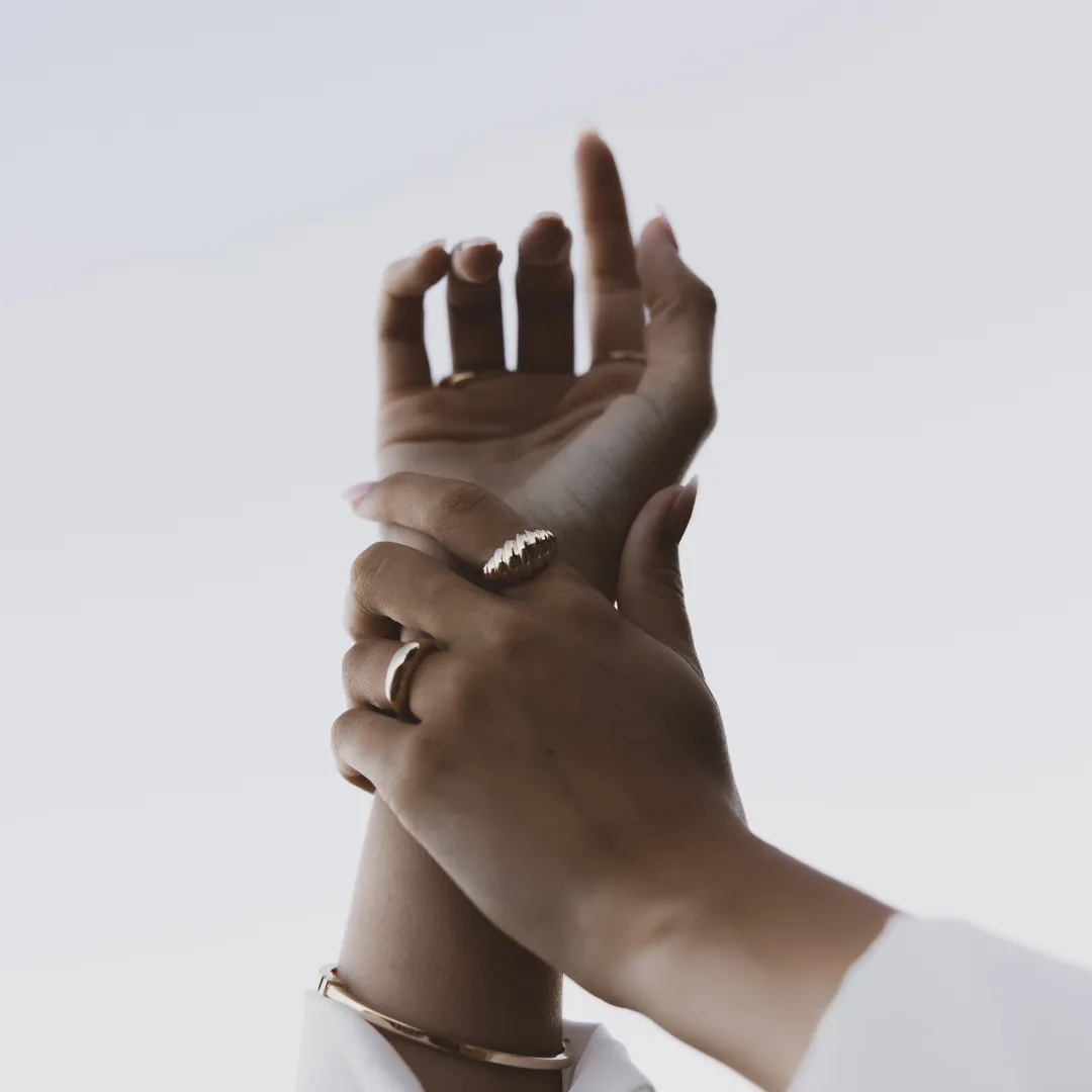 Croissant Ring - Solid Gold