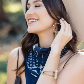 Crystal Cuff Bracelet | Gold