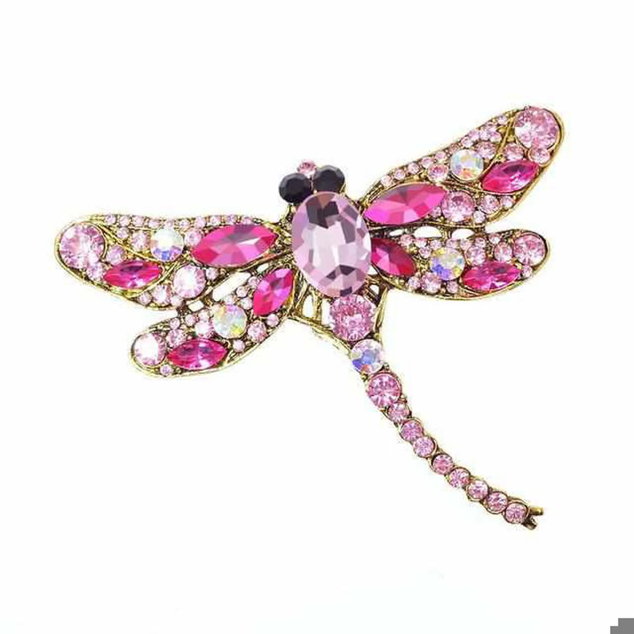 Crystal Vintage Dragonfly Brooches