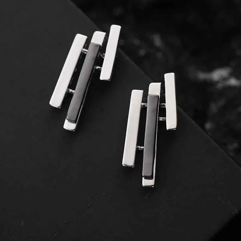 Dangle Earrings Charm Jewelry - Korea Bar Type - Metal - E0123