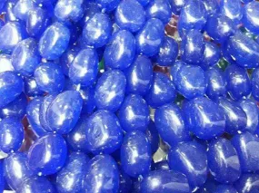 Dark Blue Oval Semi Precious Quartz Stones