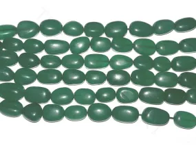 Dark Green 2 Semi Precious Quartz Tumble Beads