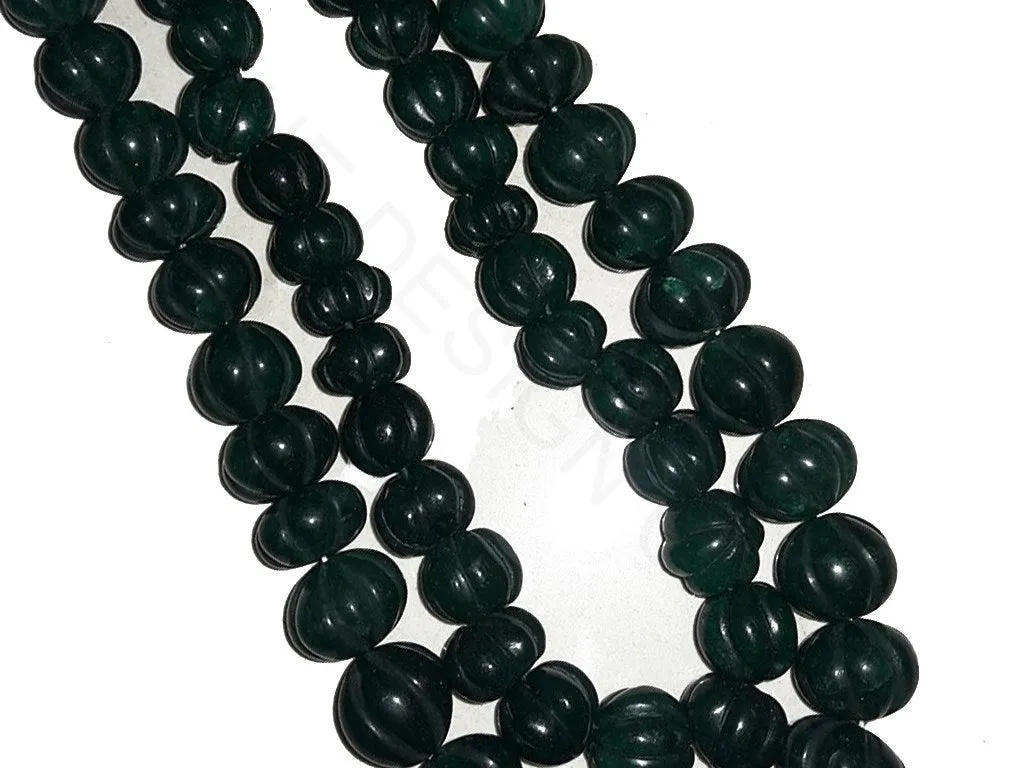 Dark Green Semi Precious Jade Beads