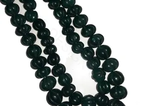 Dark Green Semi Precious Jade Beads