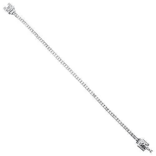 Diamond Tennis Bracelet in 14k White Gold 5 Ctw
