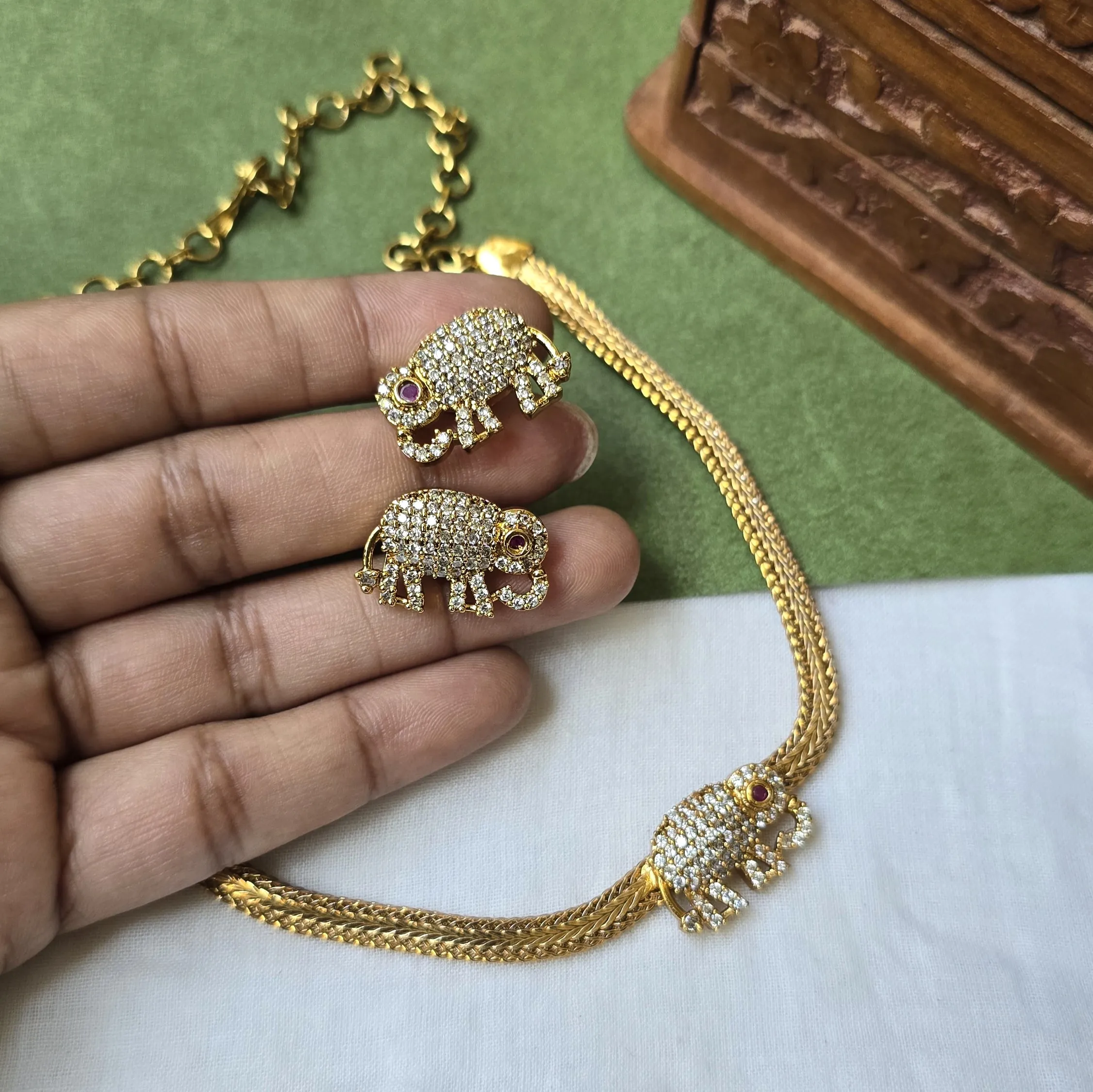 Elephant Pendant Chokers