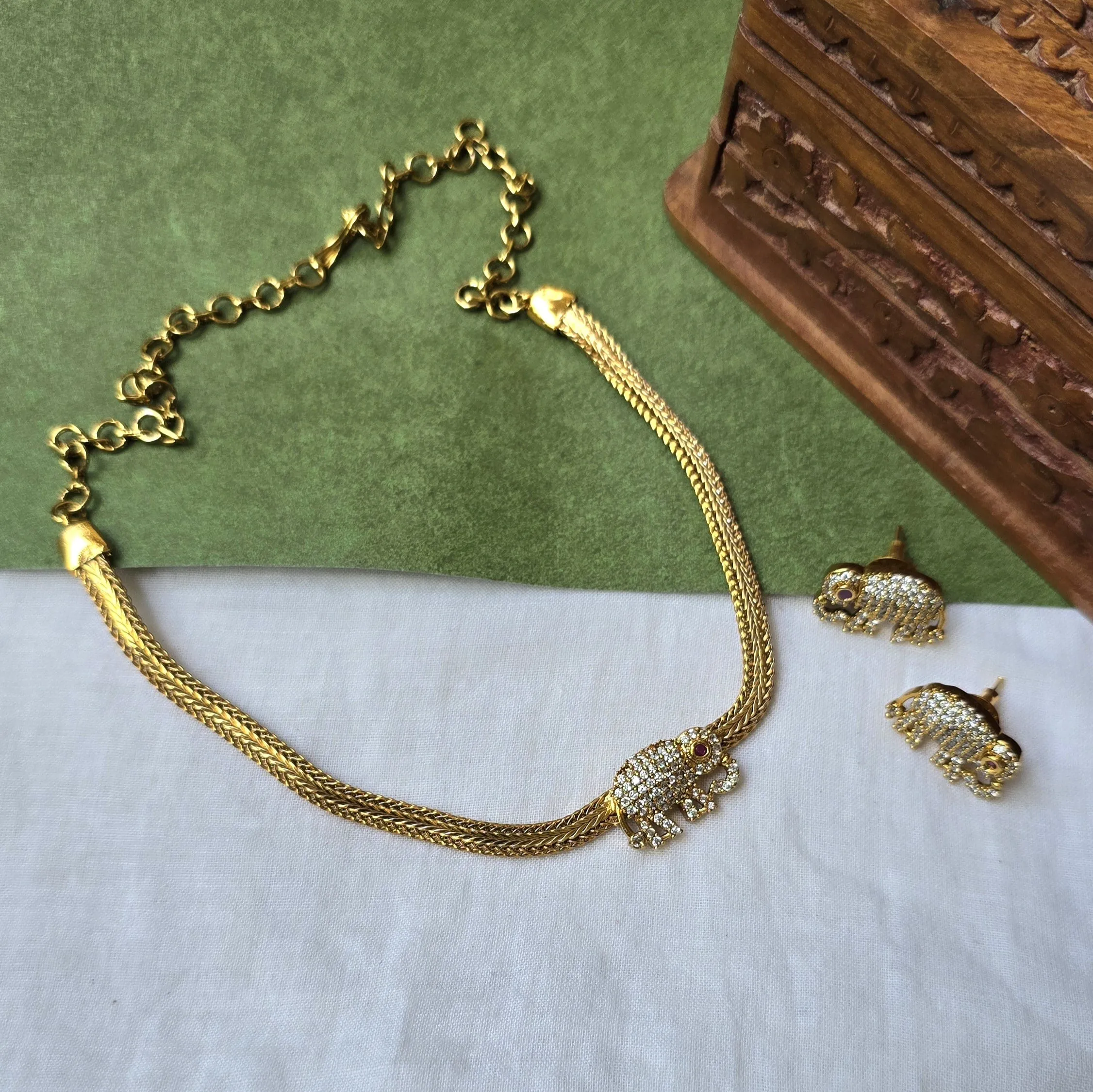 Elephant Pendant Chokers