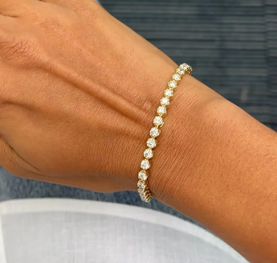 Embrace Lab Grown Tennis Bracelet with 3.1mm