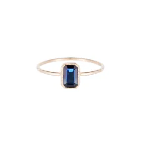 Emerald Cut Sapphire Wisp Ring (ready to ship option)*