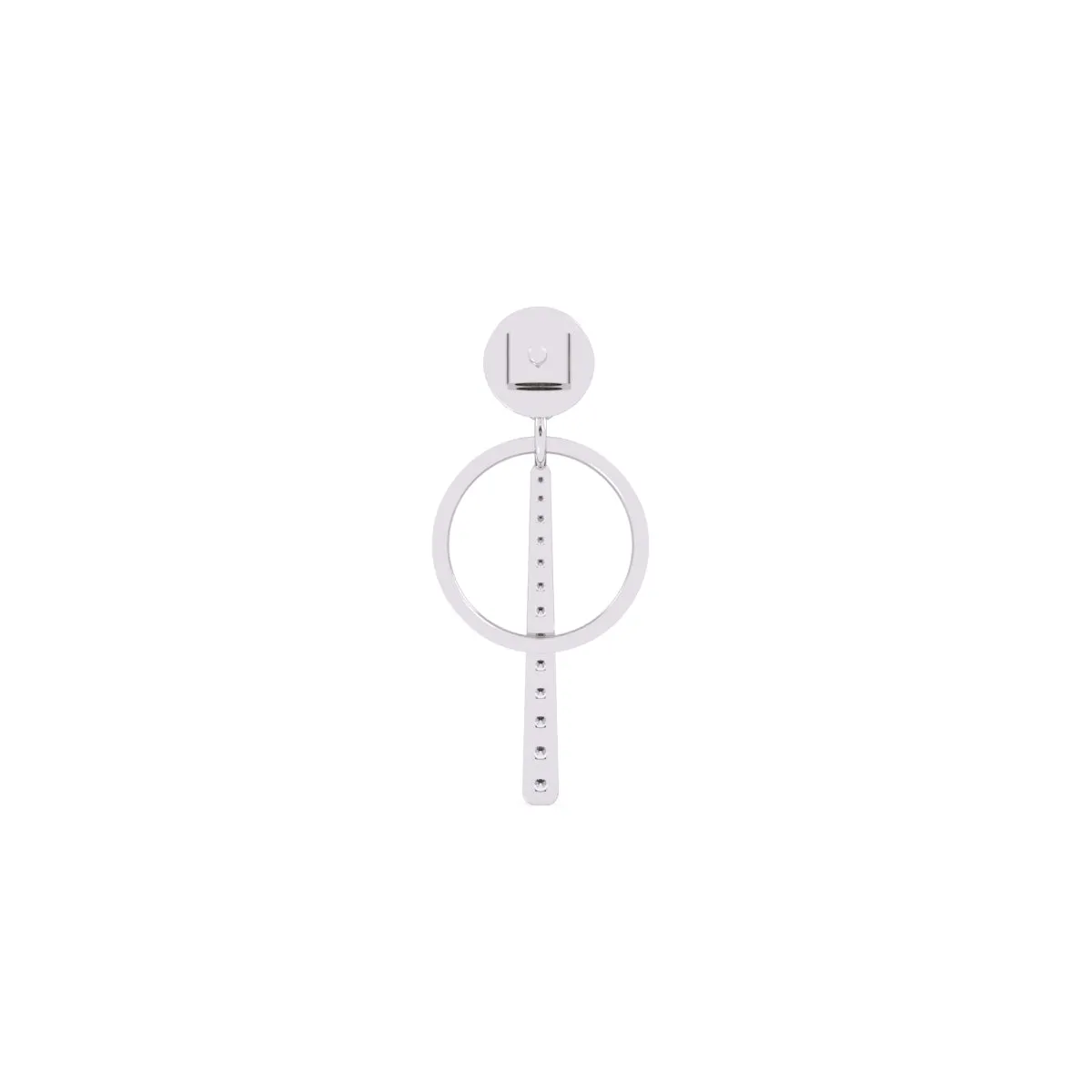 Fancy Open Circle Drop Earrings For Women