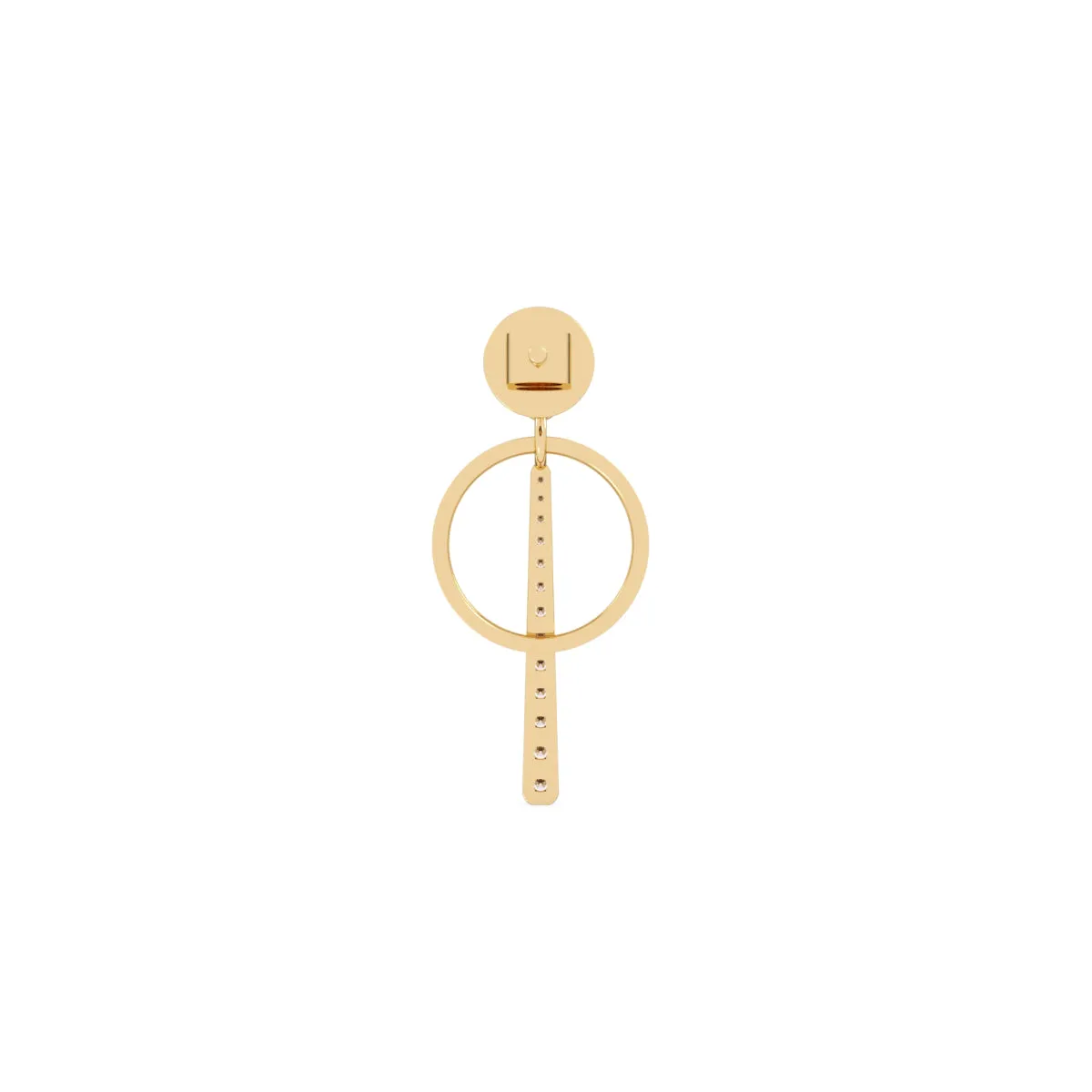 Fancy Open Circle Drop Earrings For Women
