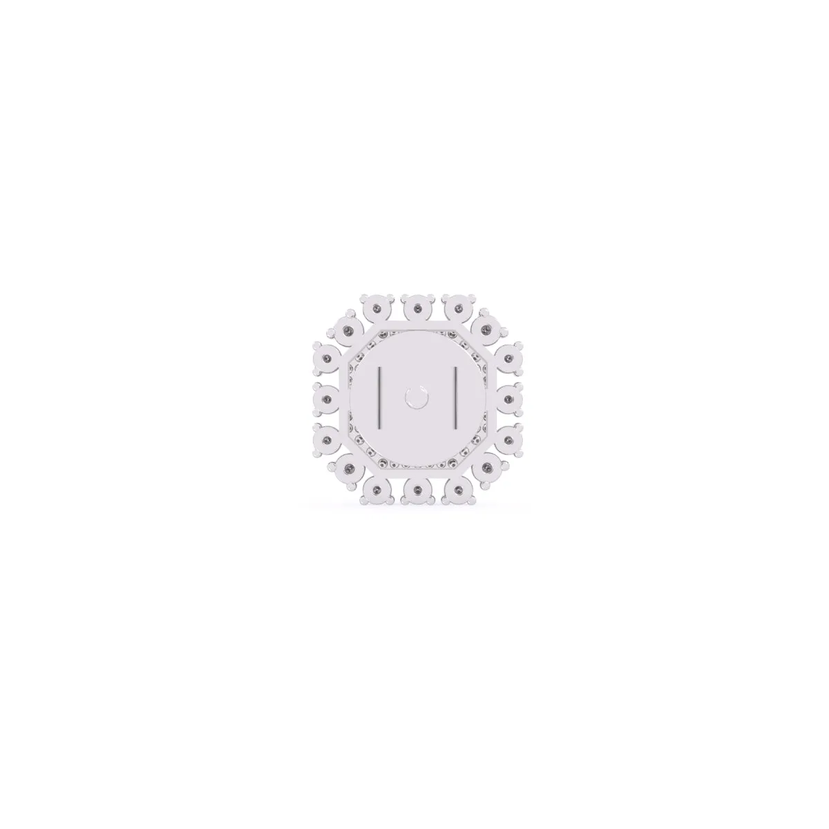 Flower Round Diamond Studs Earrings