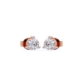 Forever One Round Diamond Solitaire Studs