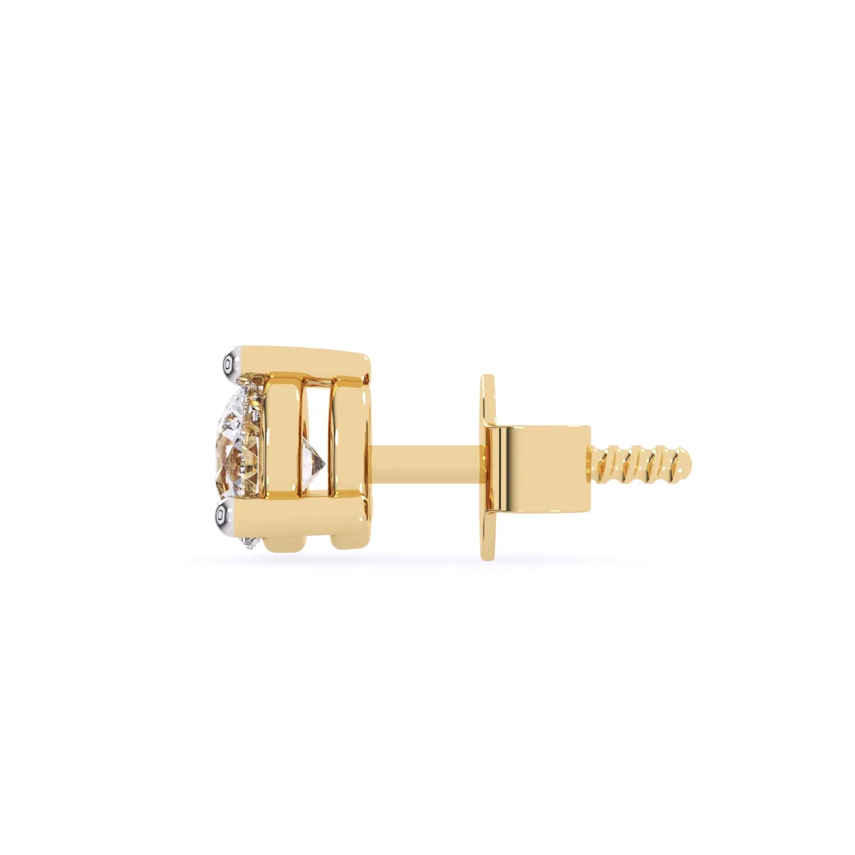 Forever One Round Diamond Solitaire Studs