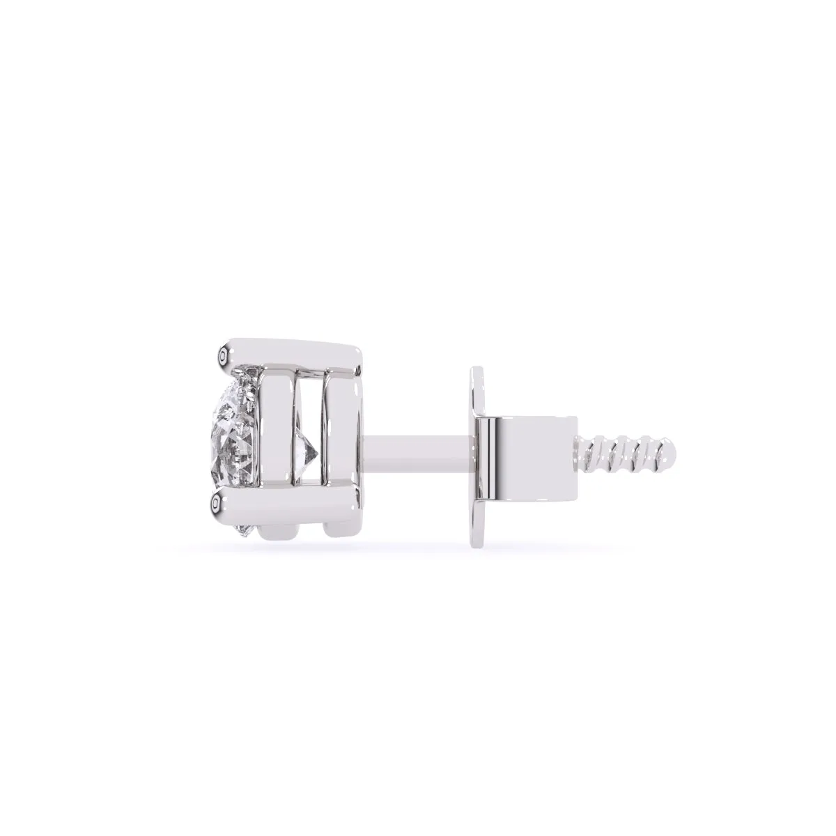 Forever One Round Diamond Solitaire Studs