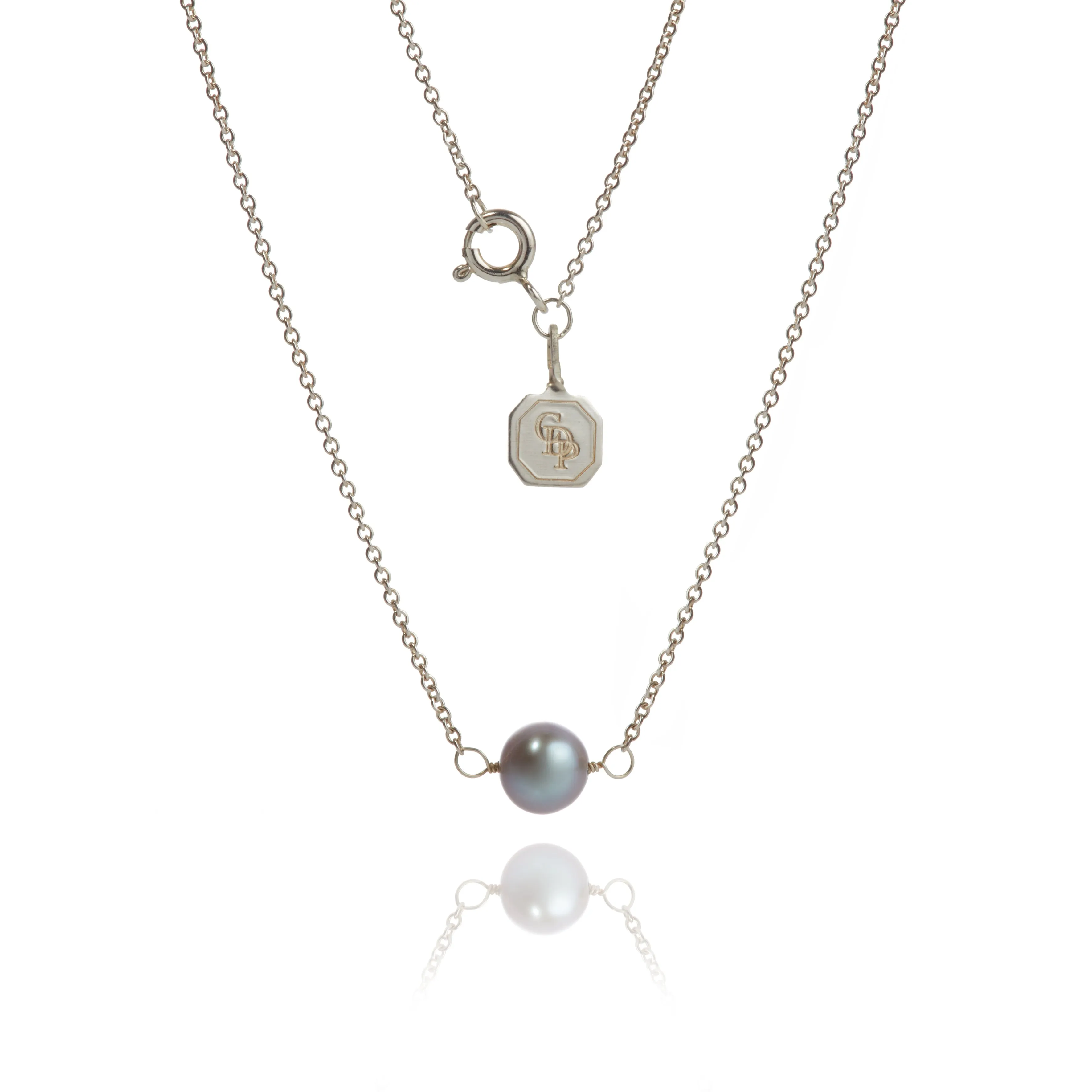 Grey Freshwater Pearl Short Pendant