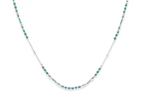Horus Turquoise Silver Gemstone Necklace